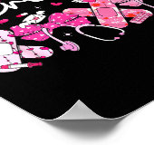 Valentine Pediatric Crew Xoxo Nurse Coquette Bow P Poster (Hoek)