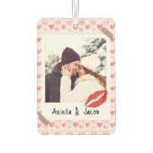 Valentine Photo Red Heart Dear Husband Custom Luchtverfrisser (Achterkant)