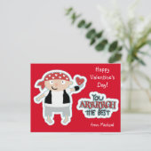 Valentine Pirate Heart Feestdagenkaart (Staand voorkant)