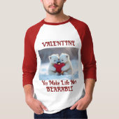 Valentine Polar Bear Cubs T-Shirt (Voorkant)