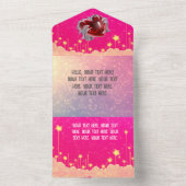 Valentine postcard all in one uitnodiging (Binnen)