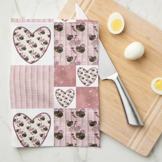Valentine Quilt Kitchen Towels Theedoek (Quarter Fold)