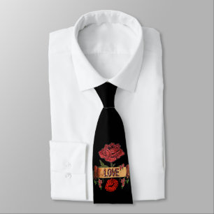 Valentine RAB Rockabilly Rozen, Liefde & Lippensti Stropdas