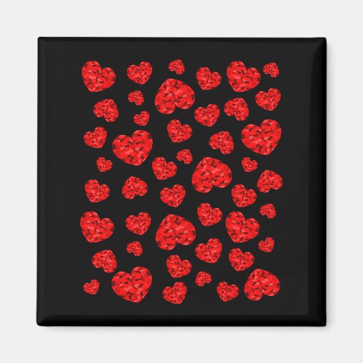 Valentine Red Heart  Magneet (Voorkant)