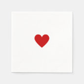 Valentine Red Heart Servet (Voorkant)