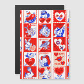 Valentine Retro Liefde Knuffels Cute Patroon (Voorkant / Achterkant)