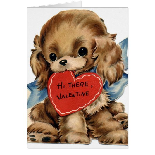Valentine Retro Puppy (Voorkant)