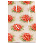 Valentine rose medium cadeauzakje (Achterkant)