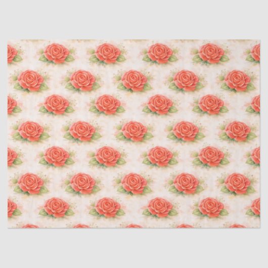 Valentine rose tissuepapier (Voorkant)