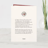 Valentine Roses Angels St. Therese Heart Cross Kaart (Achterkant)