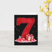 Valentine’s Day 67 Filled With Heart Funny Six Sev Kaart (Gele Bloem)