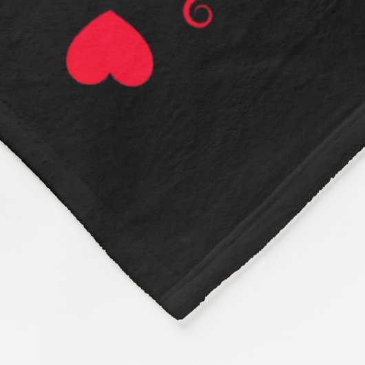 Valentine’s Day 67 Filled With Hearts Card Six Sev Fleece Deken (Hoek)