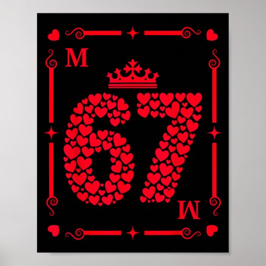 Valentine’s Day 67 Filled With Hearts Card Six Sev Poster (Voorkant)