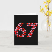 Valentine’s Day 67 Meme 67th Birthday 6 7 Valentin Kaart (Gele Bloem)