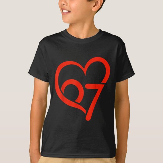 Valentine’s Day 67 Meme 67th Birthday 6 7 Valentin T-shirt (Voorkant)