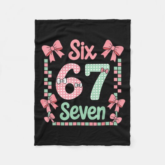 Valentine’s Day 67 Meme Filled With Hearts Funny S Fleece Deken (Voorkant)