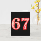 Valentine’s Day 67 Meme Filled With Hearts Funny S Kaart (Gele Bloem)