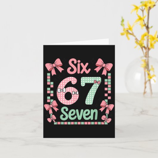 Valentine’s Day 67 Meme Filled With Hearts Funny S Kaart (Gele Bloem)