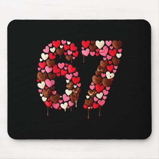 Valentine’s Day 67 Meme Filled With Hearts Funny S Muismat (Voorkant)