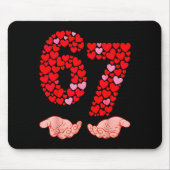 Valentine’s Day 67 Meme Filled With Hearts Funny S Muismat (Voorkant)