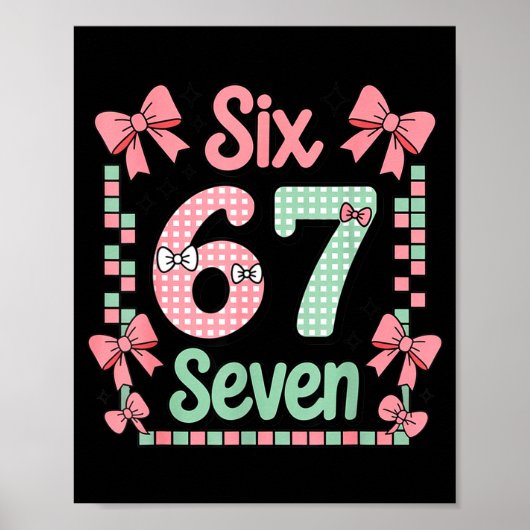 Valentine’s Day 67 Meme Filled With Hearts Funny S Poster (Voorkant)