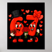 Valentine’s Day 67 Meme Filled With Hearts Funny S Poster (Voorkant)