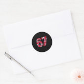 Valentine’s Day 67 Meme Filled With Hearts Funny S Ronde Sticker (Envelop)