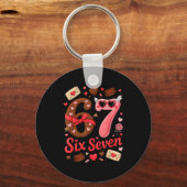 Valentine’s Day 67 Meme Filled With Hearts Funny S Sleutelhanger (Voorkant)