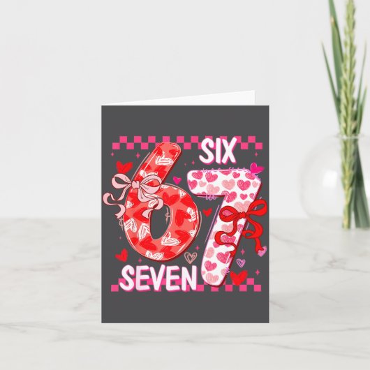 Valentine’s Day 67 Meme Happy Valentines Day Funny Kaart (Voorkant)