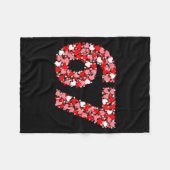 Valentine’s Day 67 Meme With Hearts Funny Six Seve Fleece Deken (Voorkant (Horizontaal))