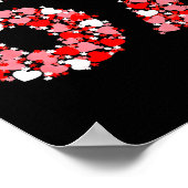 Valentine’s Day 67 Meme With Hearts Funny Six Seve Poster (Hoek)