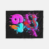 Valentine’s Day 67 Six Seven 6 7 Valentine Dabbing Fleece Deken (Voorkant (Horizontaal))