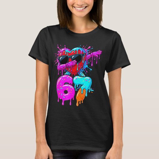 Valentine’s Day 67 Six Seven 6 7 Valentine Dabbing T-shirt (Voorkant)