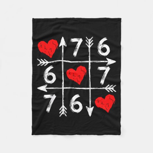 Valentine’s Day 67 Six Seven Meme Love 6 7 Heart C Fleece Deken (Voorkant)
