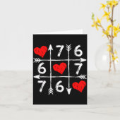 Valentine’s Day 67 Six Seven Meme Love 6 7 Heart C Kaart (Gele Bloem)