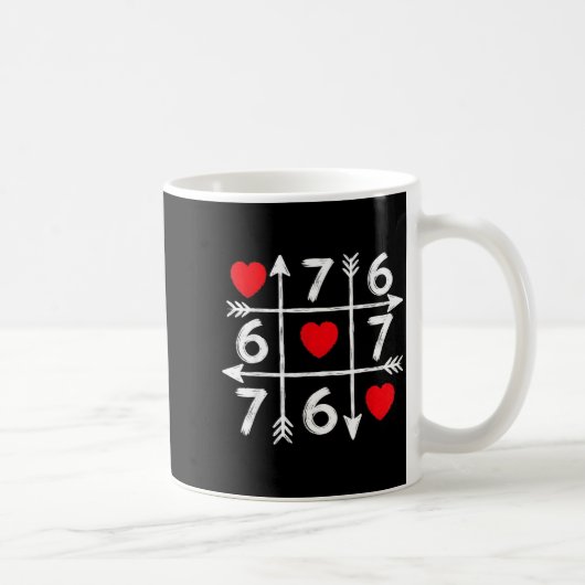 Valentine’s Day 67 Six Seven Meme Love Heart Coupl Koffiemok (Rechts)
