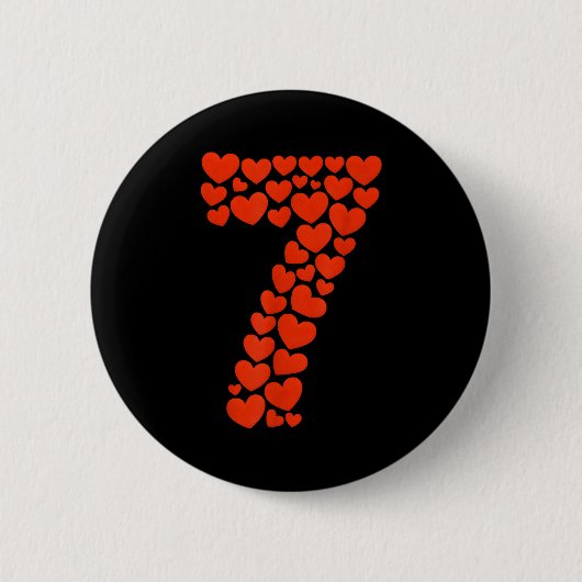 Valentine’s Day 67 With Heart Matching Couple Vale Ronde Button 5,7 Cm (Voorkant)