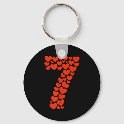 Valentine’s Day 67 With Heart Matching Couple Vale Sleutelhanger (Voorkant)