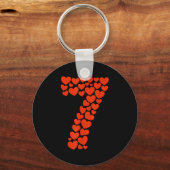 Valentine’s Day 67 With Heart Matching Couple Vale Sleutelhanger (Voorkant)