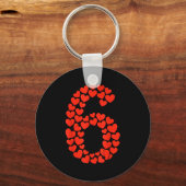 Valentine’s Day 67 With Heart Matching Couple Vale Sleutelhanger (Voorkant)