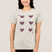 Valentine’s Day 6 & 7 Meme Matching Couple Women  Tri-Blend Shirt (Voorkant)