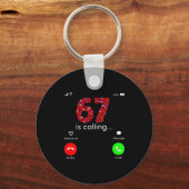 Valentine’s Day 6-7 Meme Six Seven 6 7 Valentine H Sleutelhanger (Voorkant)