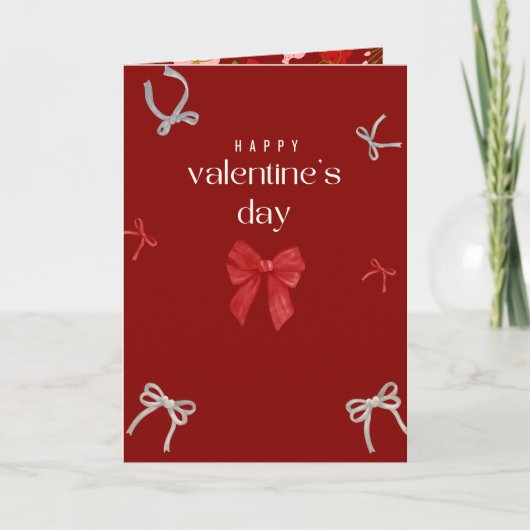 Valentine’s Day Calligraphy Card Red Velvet Colour Kaart (Voorkant)