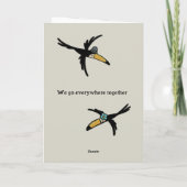 Valentine’s Day card: Awesome Two Toucans with Pic Bedankkaart (Achterkant)
