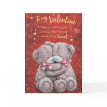 Valentine’s Day Card – To My Valentine – Cute Bear