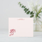 Valentine’s Day Cupid Note Card Kaart (Staand voorkant)