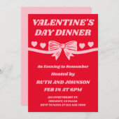 Valentine’s Day Dinner Event Kaart (Voorkant / Achterkant)