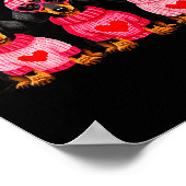 Valentine’s Day Dog Cute Dachshund Dogs For Dog Mo Poster (Hoek)