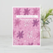 Valentine’s Day flower card  Kaart (Staand voorkant)