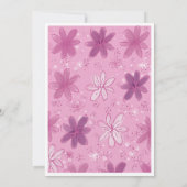 Valentine’s Day flower card  Kaart (Achterkant)